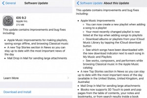 Apple iOS 9.2 released to the public